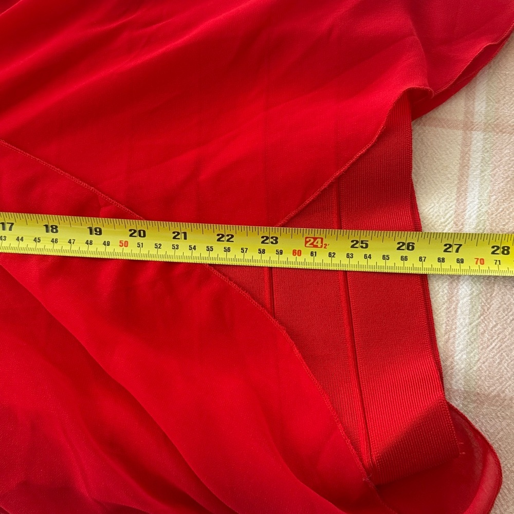 Celeb Boutique Elegant Red Strapless Dress - Picture 7 of 7